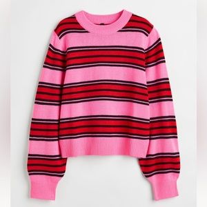 H&M Jacquard-knit Stripe Sweater